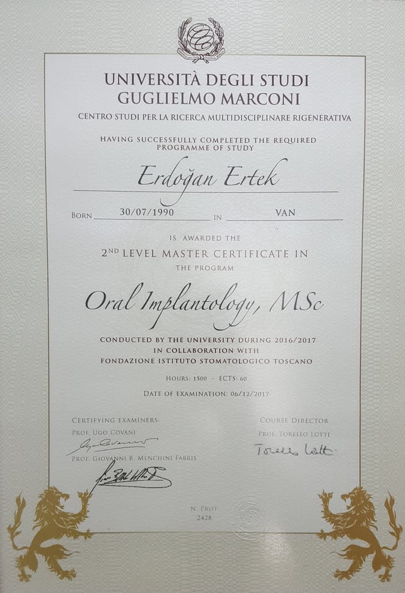 Oral implantoloji master