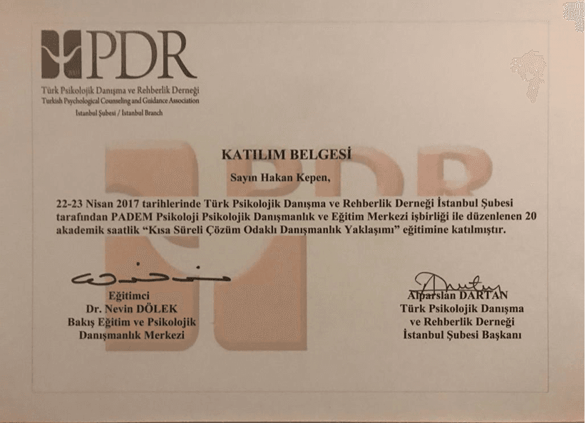 Kısa Süreli Çözüm Odaklı Danışmanlık Yaklaşımı