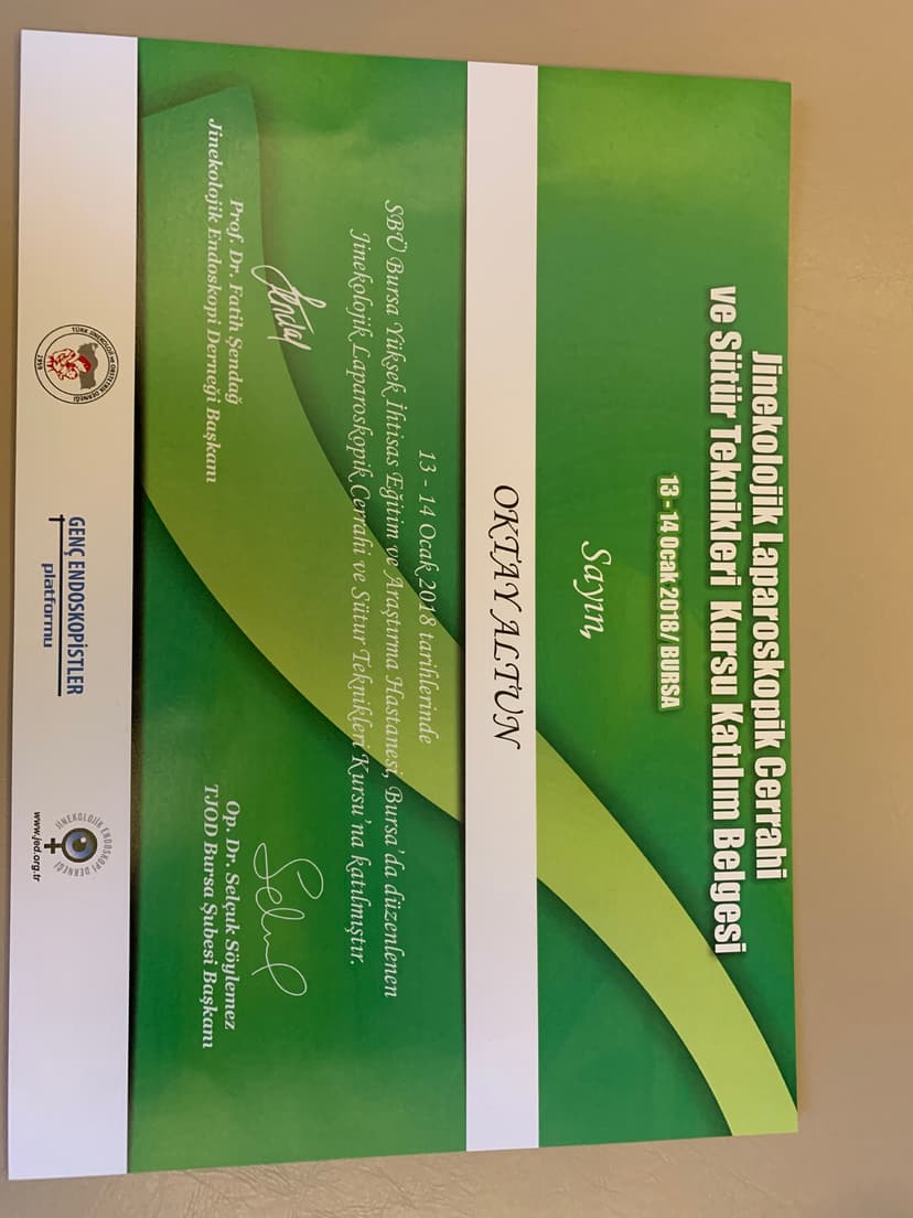 Laparaskopi kursu 2018