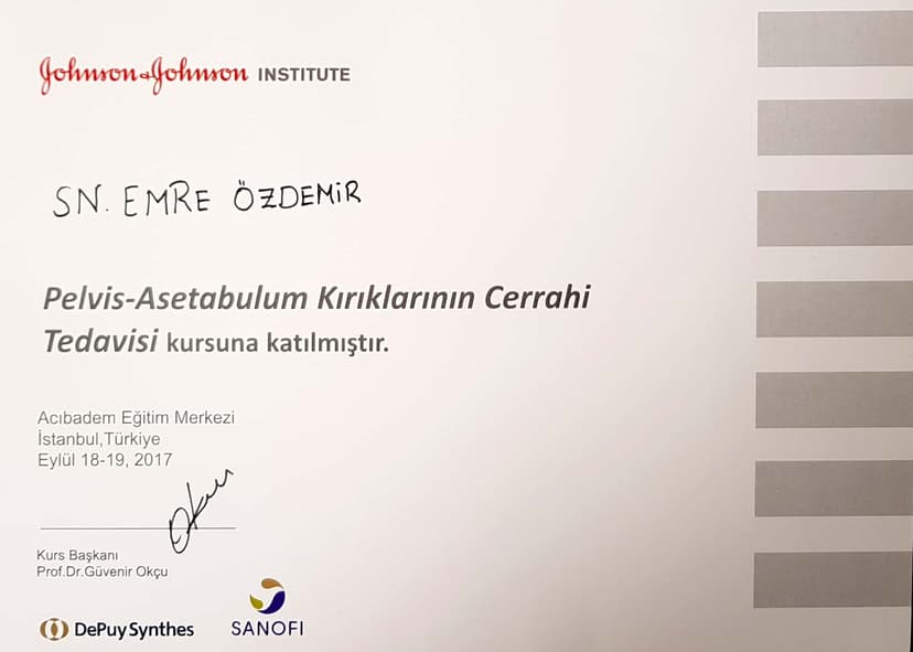 Pelvis-Asetabulum Kırıkları Cerrahi Tedavisi Kursu