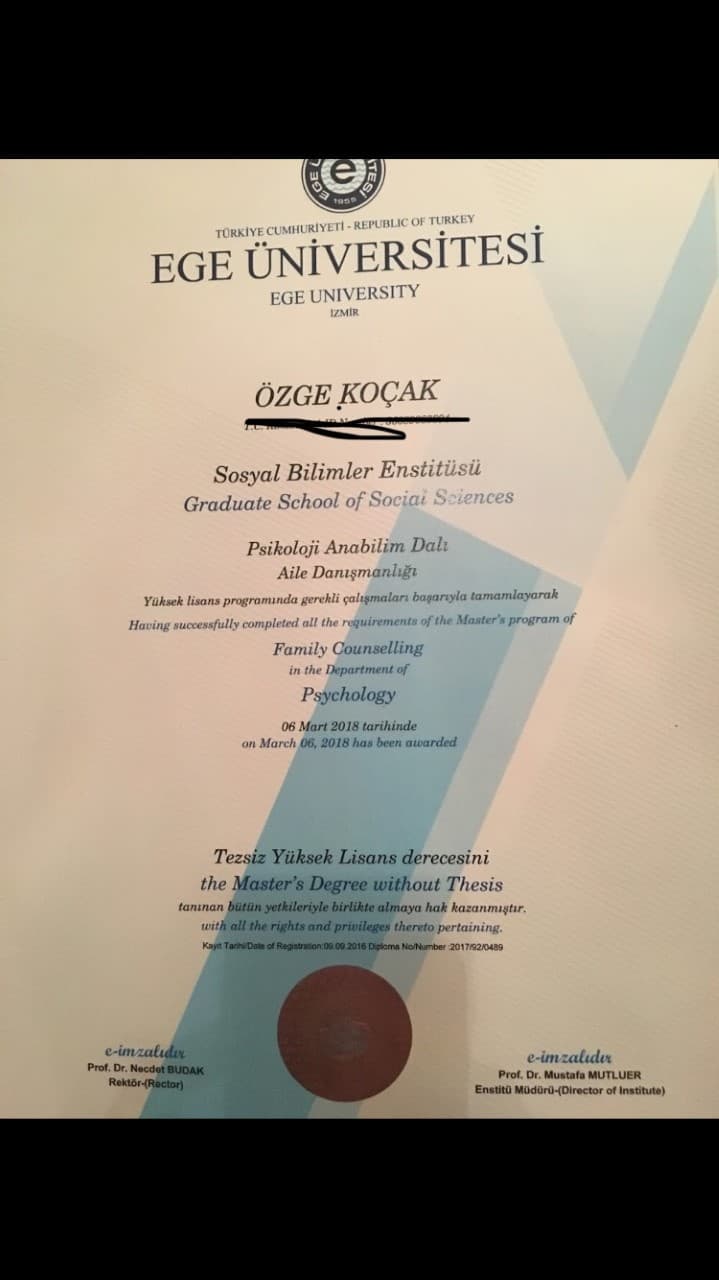 Ege Üniversitesi Yüksek Lisans