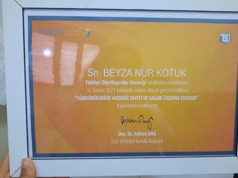 Türkiye diyetisyenler derneği Akdeniz diyeti