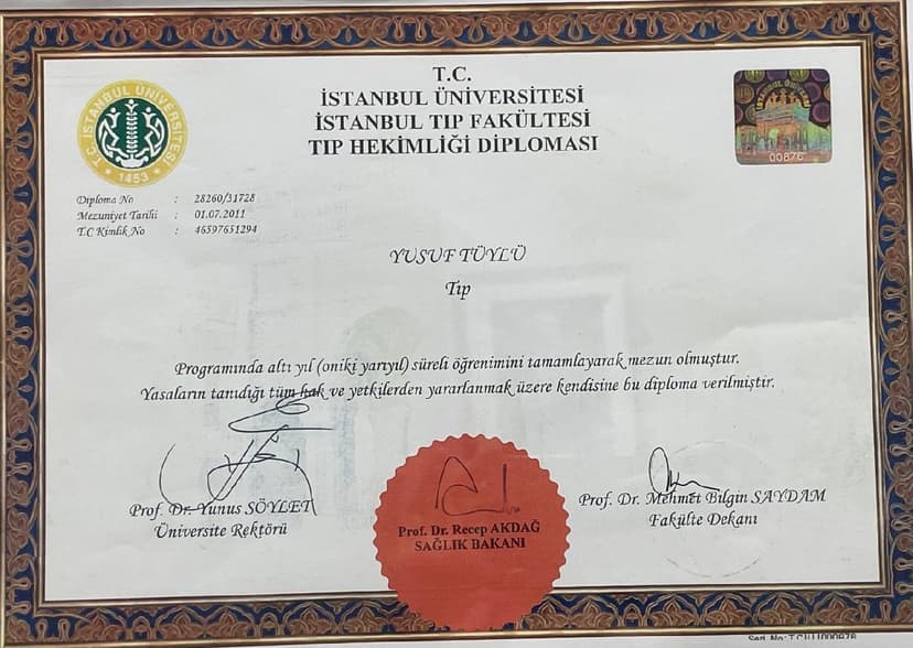 İstanbul Üniversitesi Tıp Fakültesi Tıp Hekimliği Dipolaması