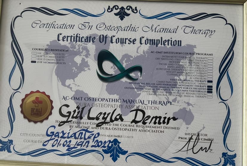 OSTEOPATİK MANUEL TERAPİ