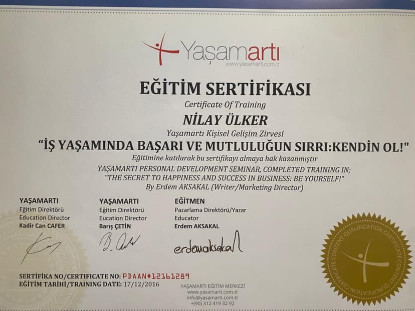 İş Yaşamında Başarı ve Mutluluğun Sırrı