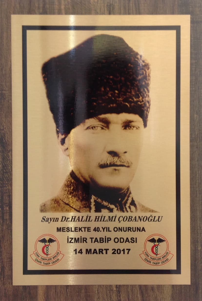 TTB 40. Yıl plaketi