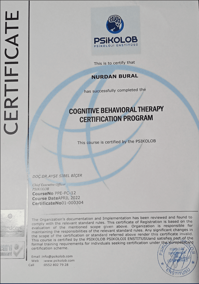 COGNİTİVE BEHAVIORAL THERAPHY