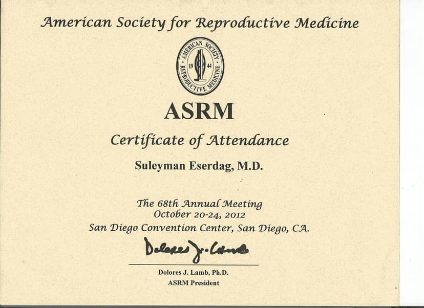 Certificate of Attendance