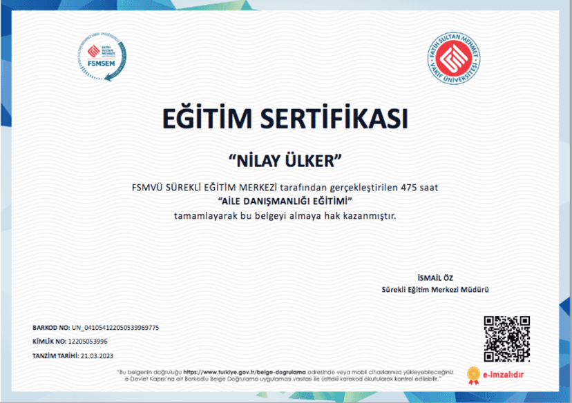 AİLE DANIŞMANLIĞI