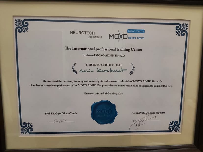 MOXO TEST YETERLİLİK