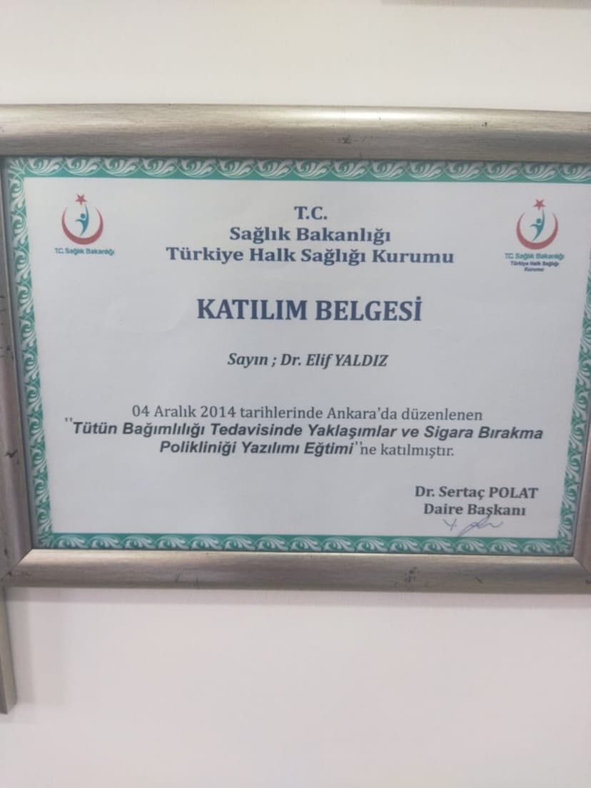 SİGARA BIRAKMA POLİKLİNİĞİ YAZILIM EĞİTİMİ