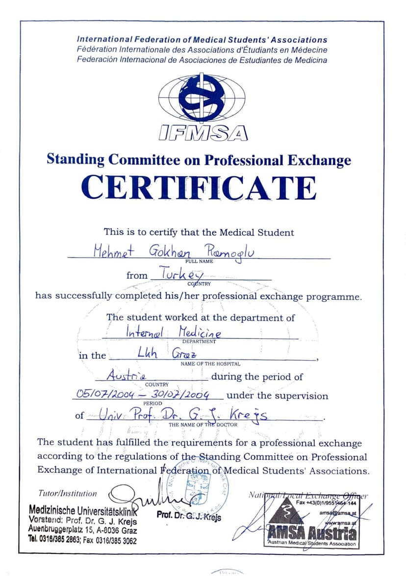 Yurtdışı Değişim Programı - Avusturya