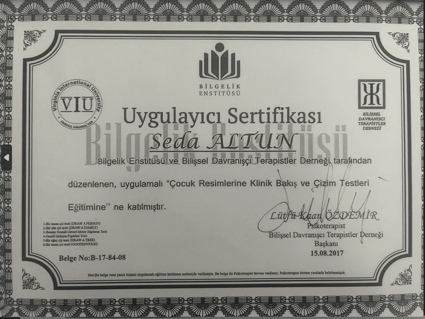 ÇOCUK RESİMLERİNE KLİNİK BAKIŞ VE ÇİZİM TESTLERİ