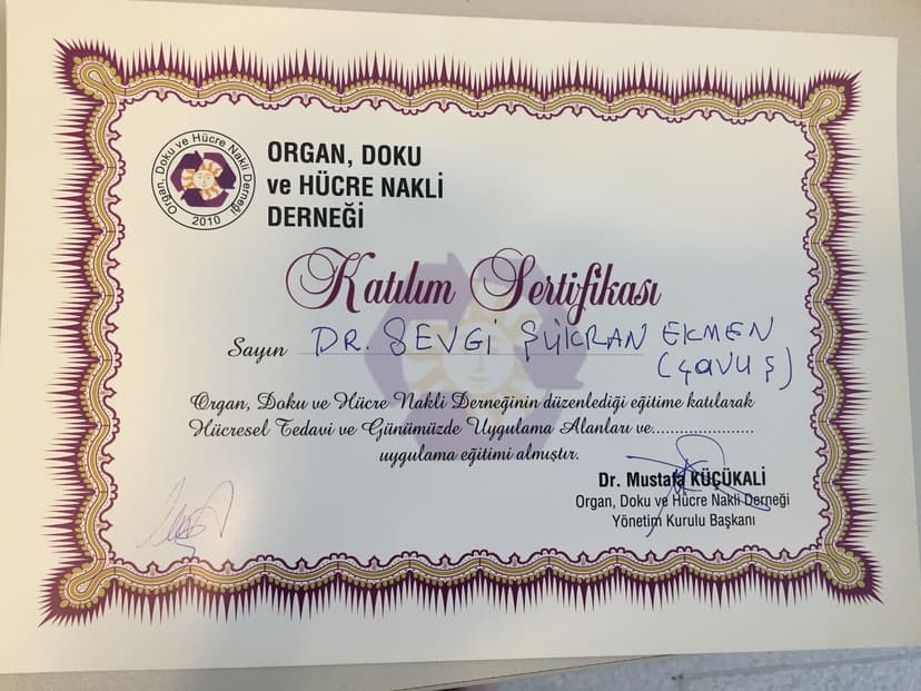 Organ, Doku ve Hücre Nakli Derneği