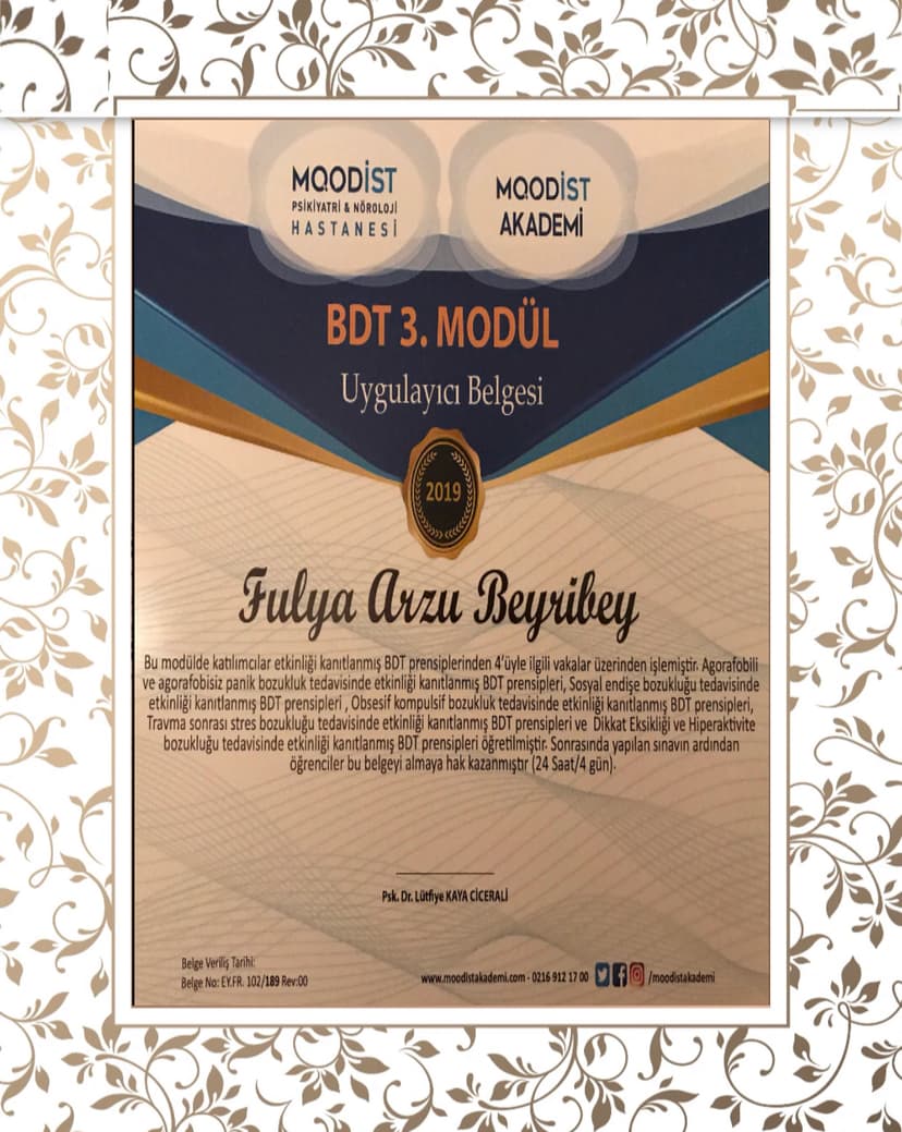 BİLİŞSEL DAVRANIŞÇI TERAPİ