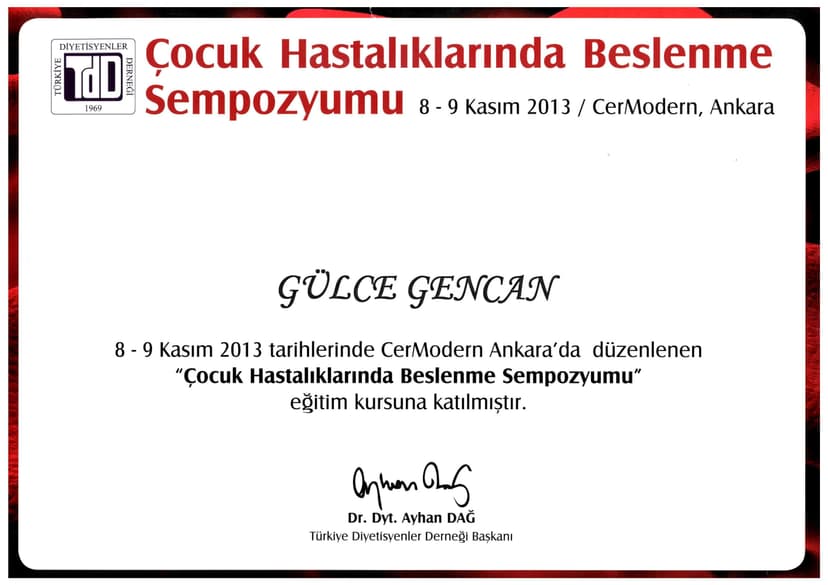 Çocuk Hastalıklarında Beslenme Sempozyumu