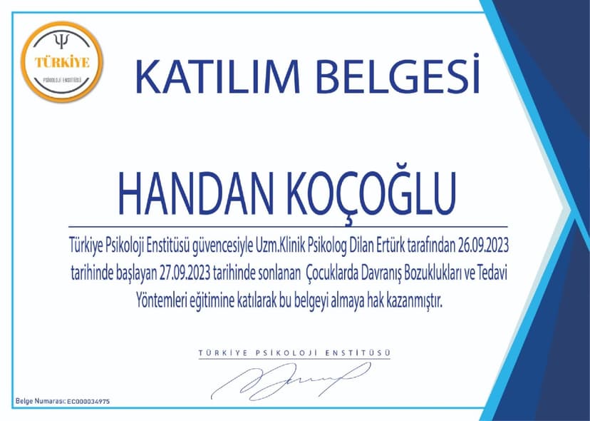 katılım belgesi