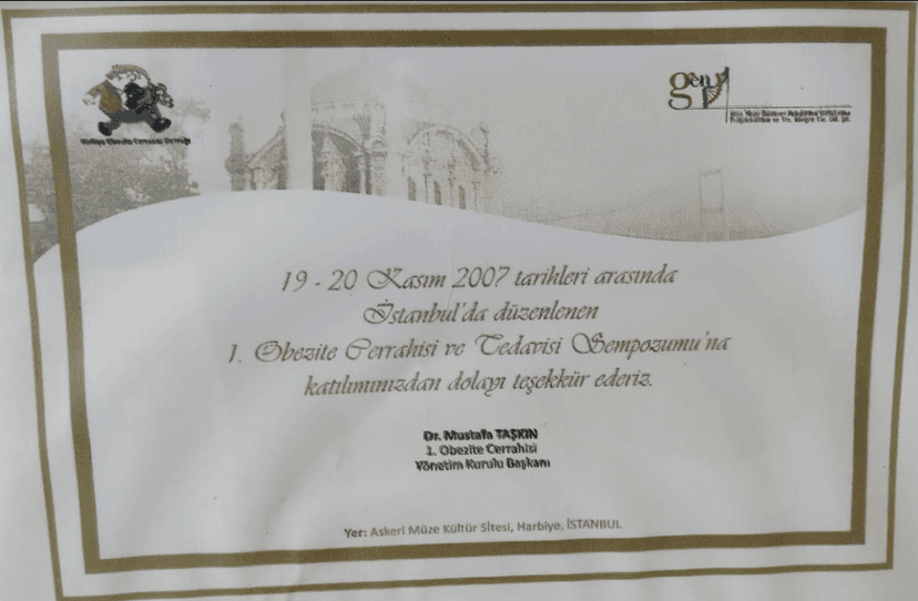 1. Obezite Cerrahisi ve Tedavisi Sempozyumu