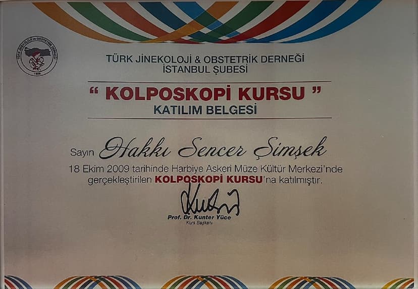 Kolposkopi Sertifikası