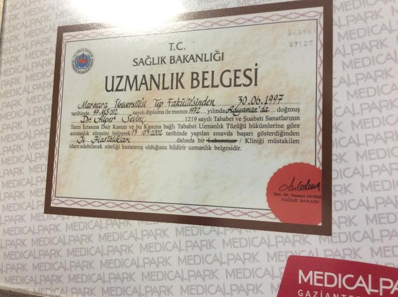 Uzmanlık Belgesi