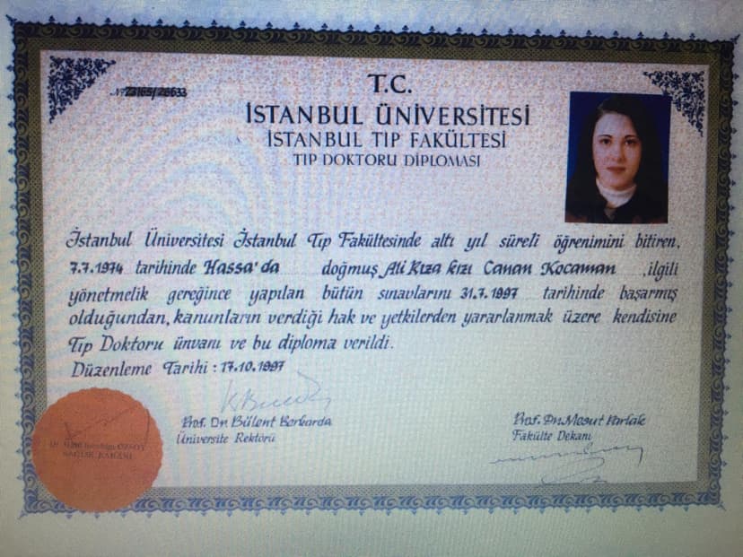 İstanbul Üniversitesi İstanbul Tıp Fakültesi Tıp Diploması