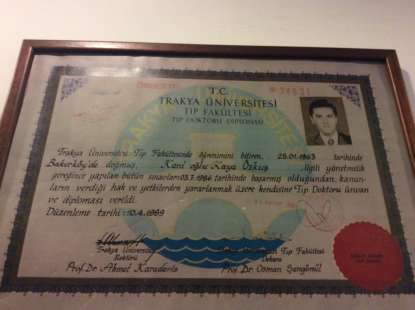 Tıp fakültesi Diploması