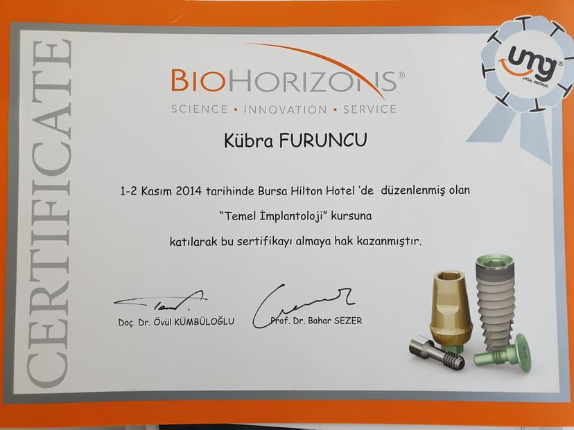 Temel implantoloji sertifikası