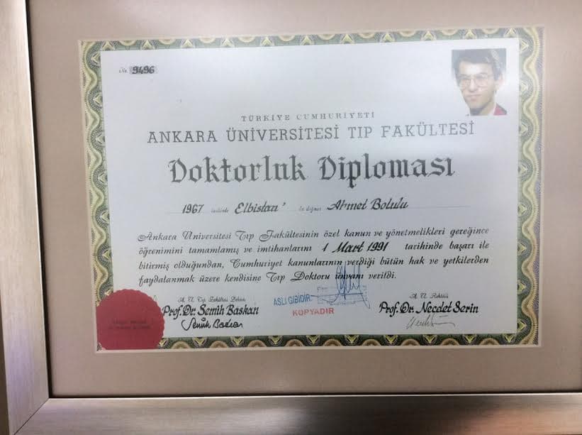 Tıp Doktoru Diploması