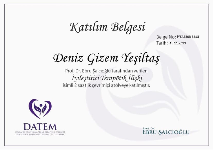 İyileştirci Terapotik İlişki