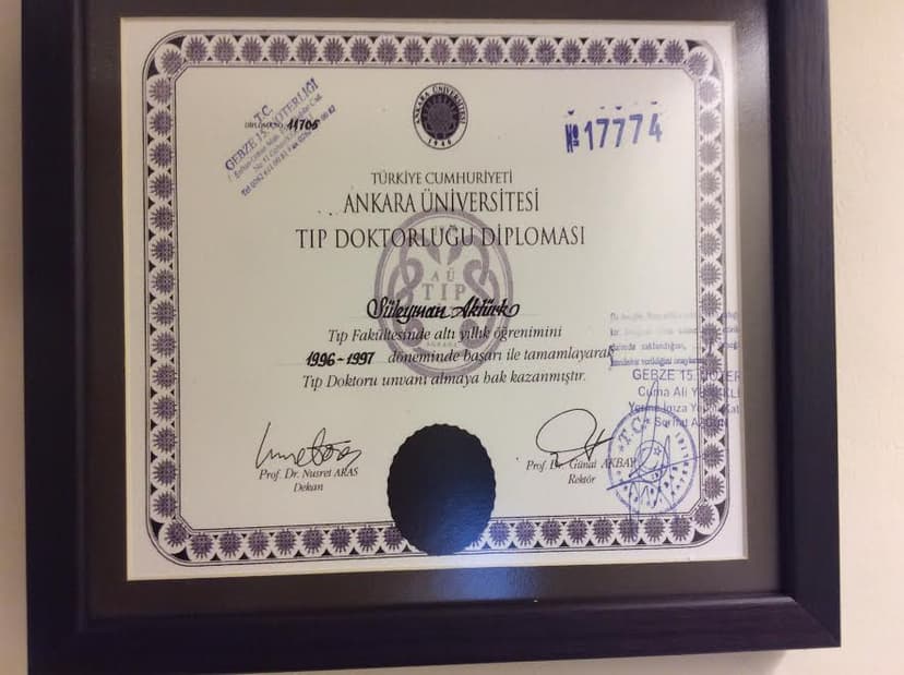 Tıp Doktoru Diploması