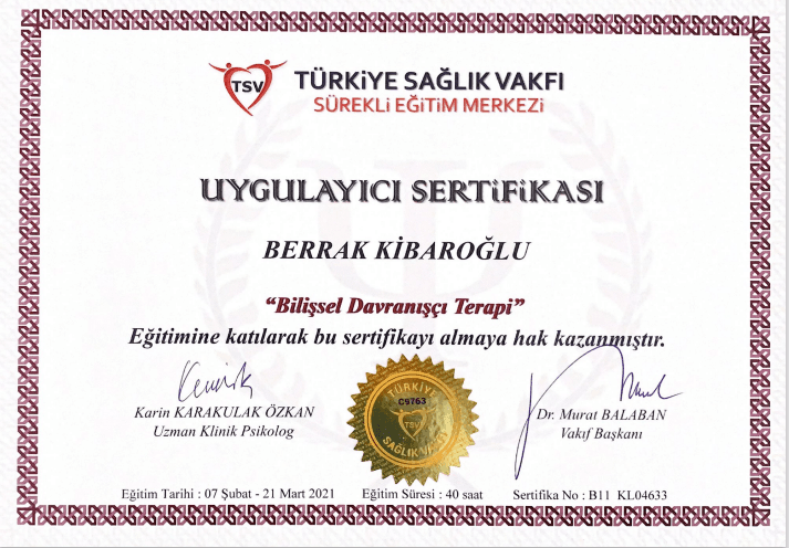 Bilişsel Davranışçı Terapi