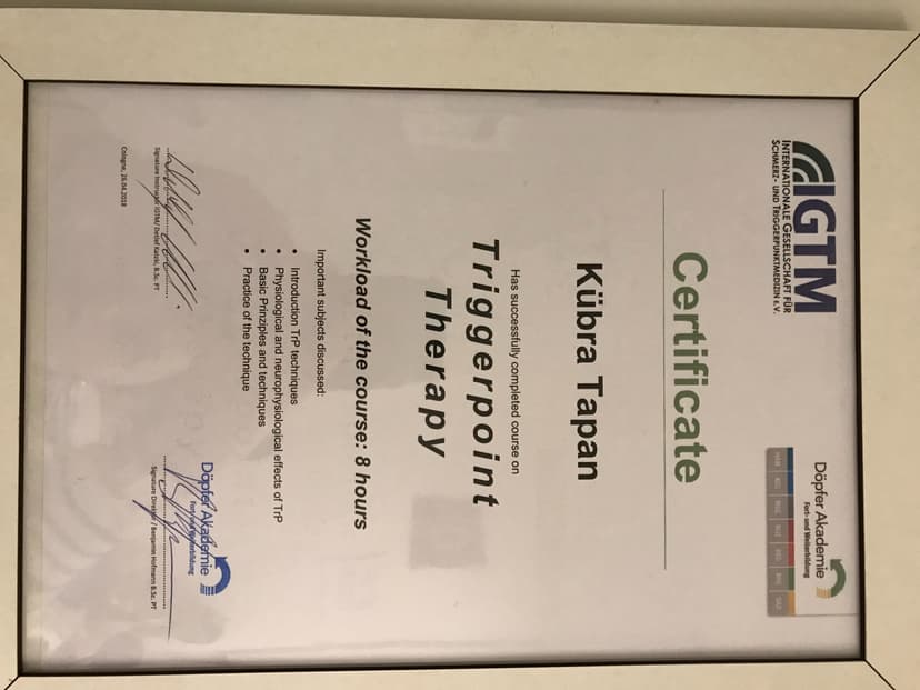 Tetik Nokta (Trigger point) Terapi