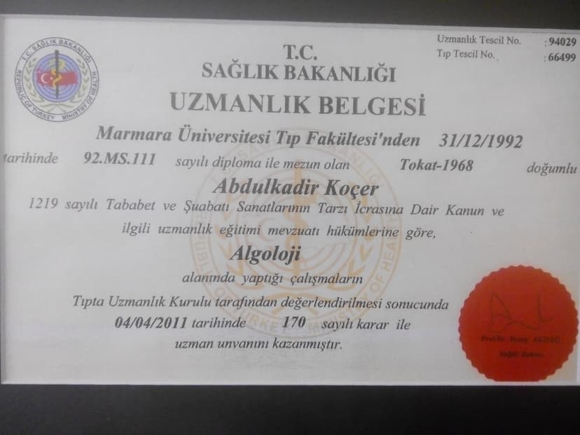 KLİNİK NÖROFİZYOLOJİ YAN DAL UZMANLIĞI (EEG-EMG)