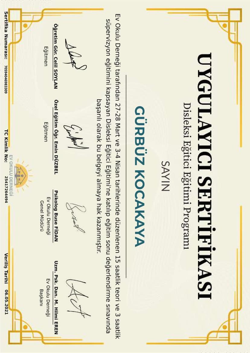 Disleksi Eğitici Eğitimi