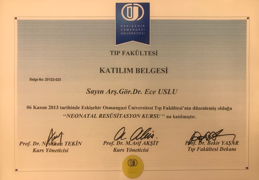 Neonatal Resüsitasyon Kursu