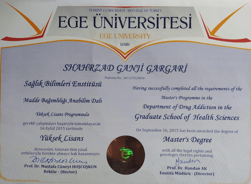 Yüksek Lisans Diploma