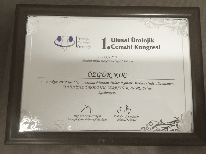 1. Ulusal Ürolojik Cerrahi Kongresi
