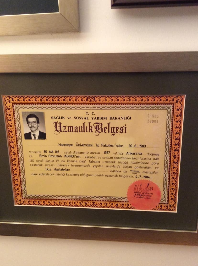 Uzmanlık Belgesi