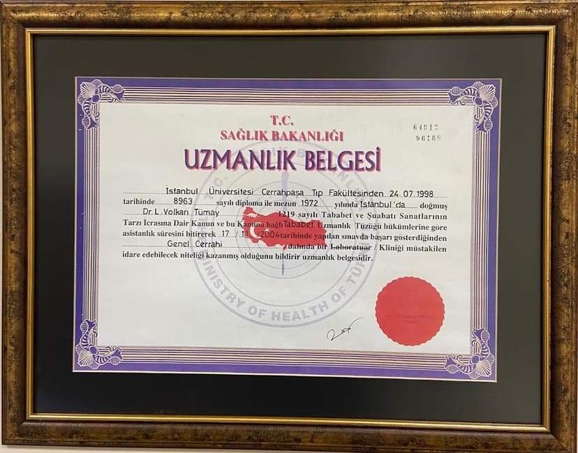 Doç. Dr. Volkan Tümay