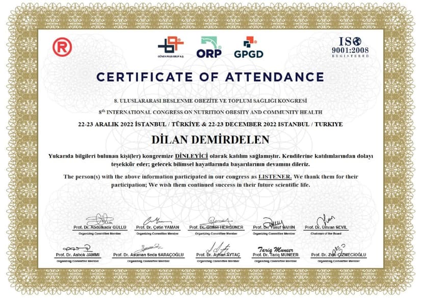 8. ULUSLARARASI BESLENME OBEZİTE VE TOPLUM SAĞLIĞI KONGRESİ