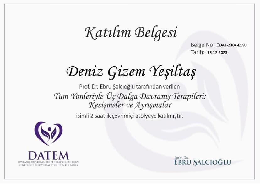 Sınav Kaygısı Uygulayıcı Eğitimi