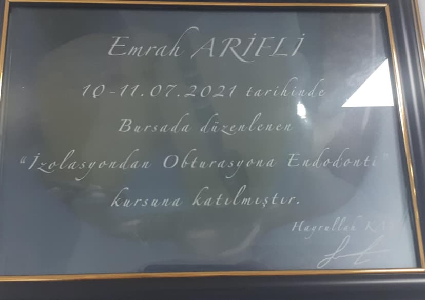 İZOLASYONDAN OBTURASYONA ENDODONTİ