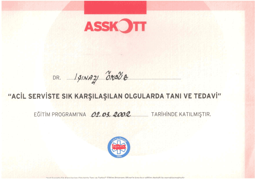 ACİL SERVİSTE SIK KARŞILAŞILAN OLGULARDA TANI VE TEDAVİ