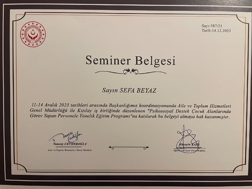 Çocuğa Yönelik Psikososyal Destek