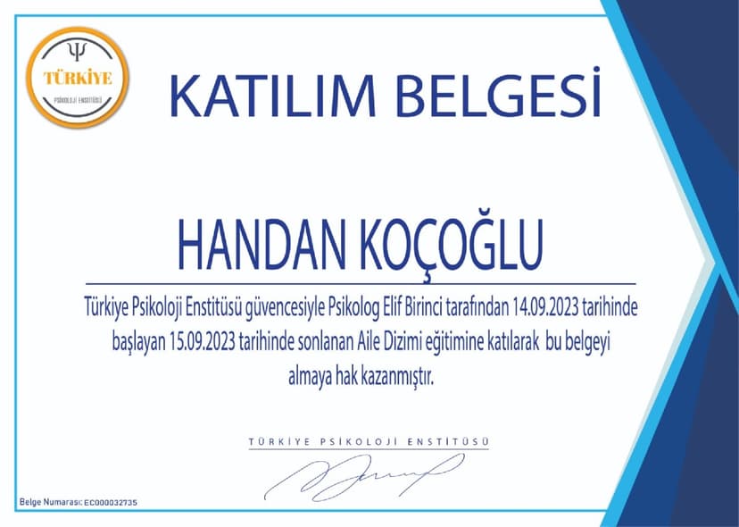 katılım belgesi