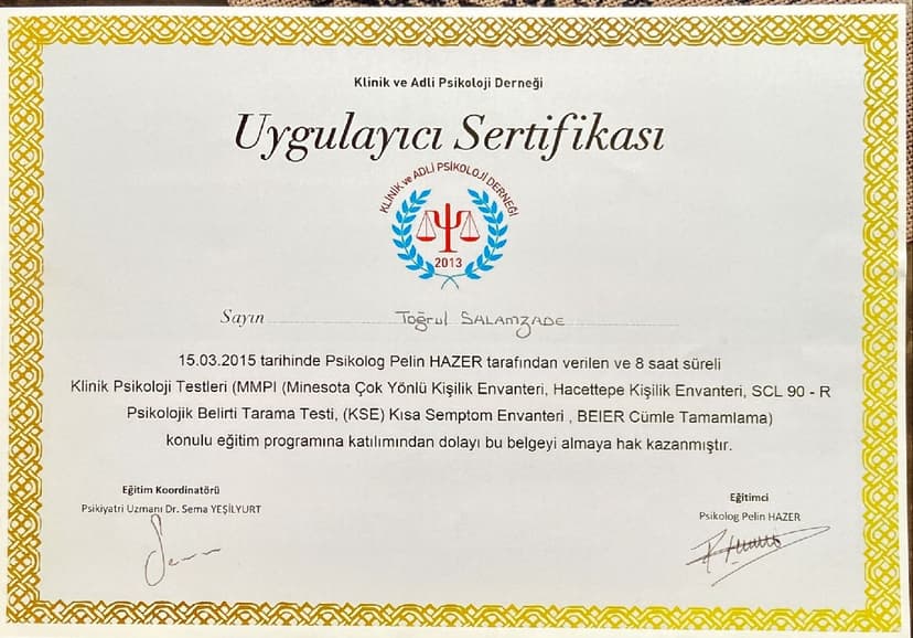 Klinik Psikoloji Testleri