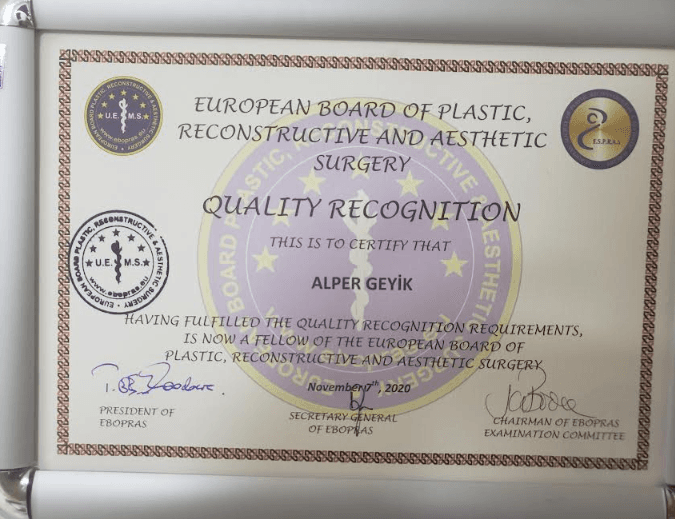 QUALTIY RECOGNITION - ALPER GEYİK