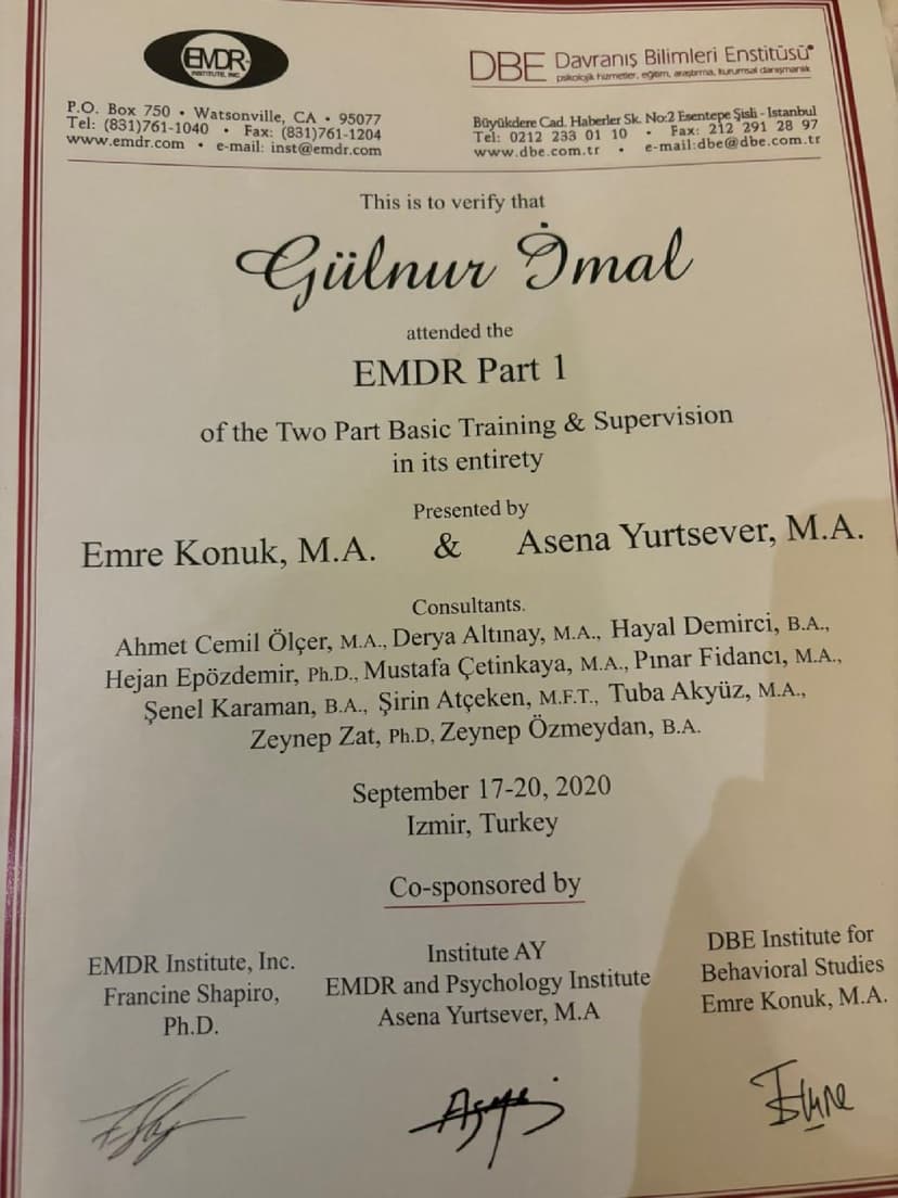Davranış Bilimleri Onaylı EMDR Eğitimi