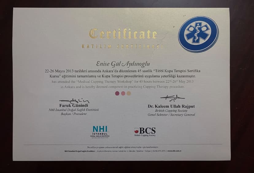 Kupa Uluslararası Kupa Terapisi