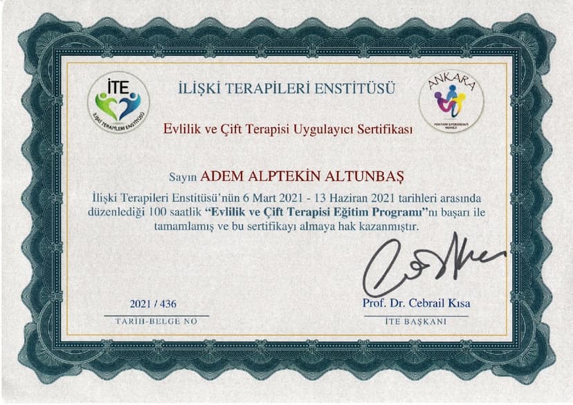 Evlilik ve Çift Terapisi